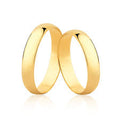Par de Alianças Tradicional 4mm 18K