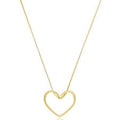 Colar Coração Vazado 18K
