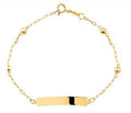 Pulseira Infantil Plaquinha 18K